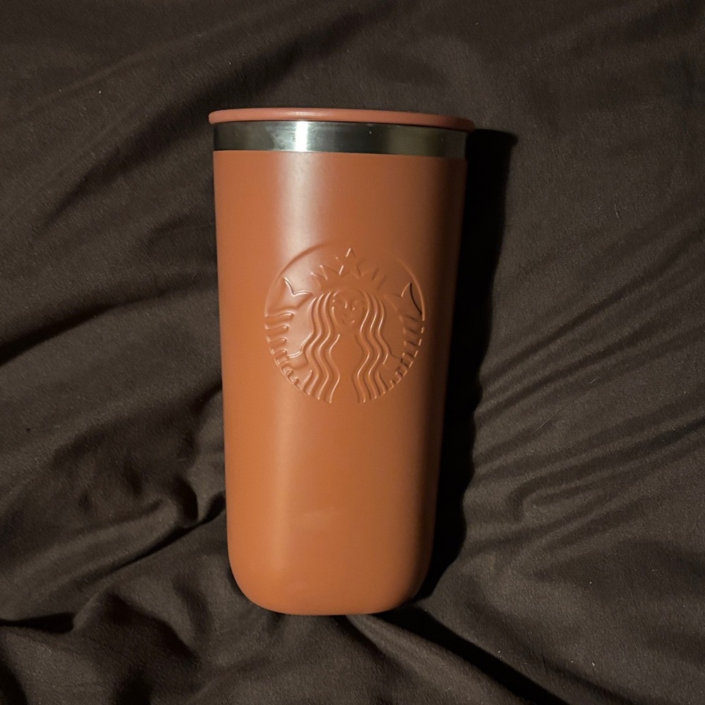 Starbucks Terracotta Tumbler with Embossed Logo